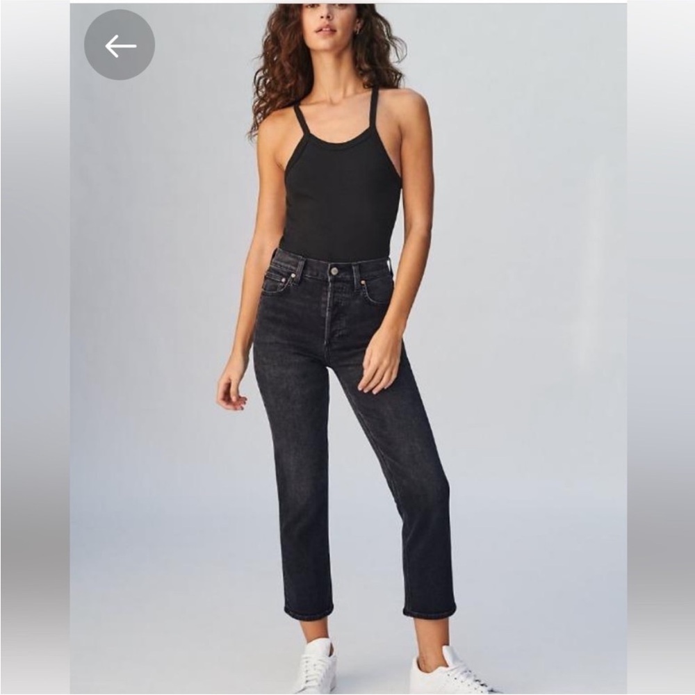 Aritzia Denim Forum Arlo High Rise
Straight Jeans In Black Sz 27